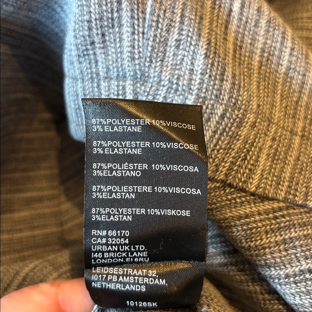 Anthropologie Gray Striped Women's Skort - Picture 5 of 6